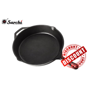 Amazon Hot Sale 10,25 pouces en fonte Skillet avec FDA LFGB SGS